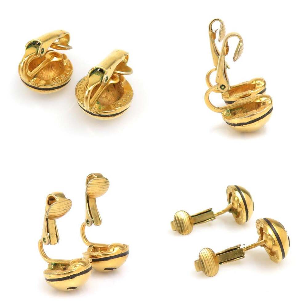 Chanel Cc Logo Clip-On Earrings Gold- #208342C51B - Picture 4 of 5